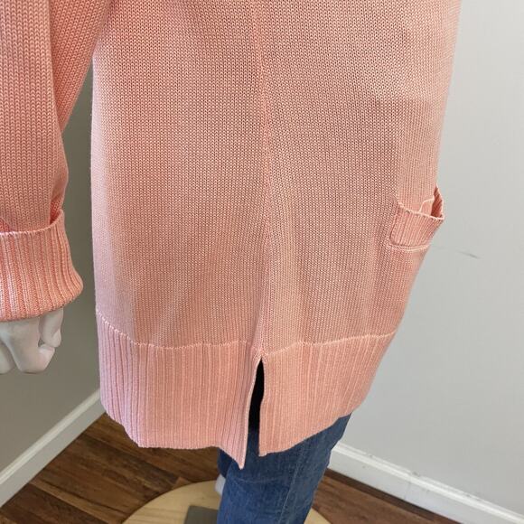 Isaac Mizrahi Live Essentials 1X Cardigan Sweater Preppy Button Down Pockets - Picture 7 of 10